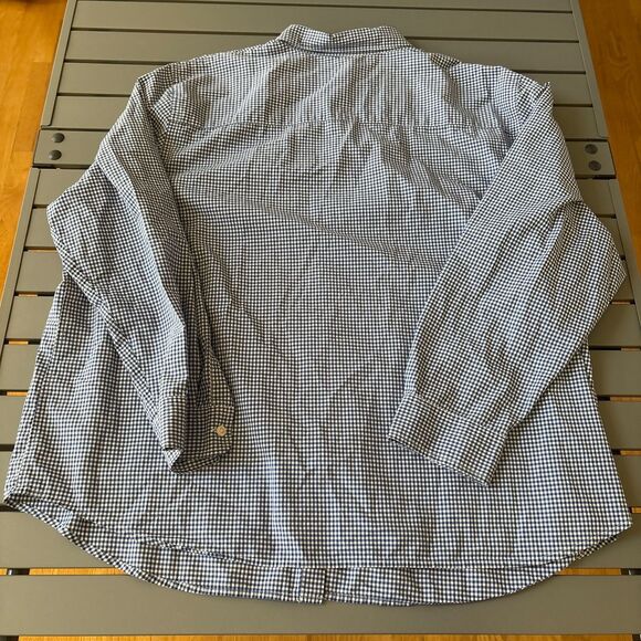 Lauren Ralph Lauren Shirt Womens 3X Blue White Gingham Regular Collar Button Up - Picture 2 of 7